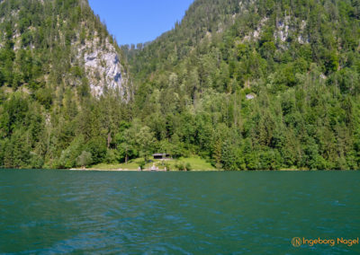 Der Königssee mit der Kirche St. Bartholomä 13 Königssee