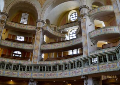 Best of 2020-meine Reisehighlights, Teil 1 16 Die Emporen in der Dresdner Frauenkirche