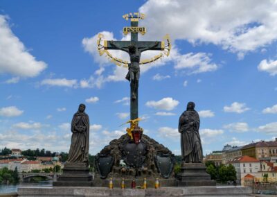Statuen auf der Karlsbrücke in Prag