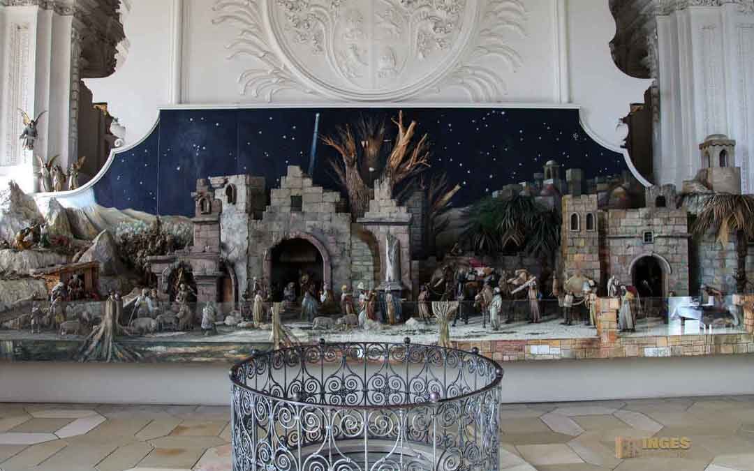 Die Weihnachtskrippe in der Wallfahrtskirche Schönenberg