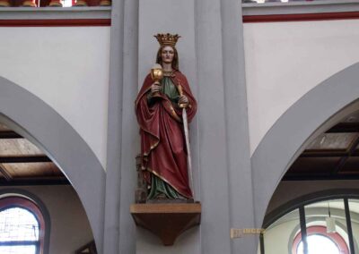 Die St. Laurentiuskirche in Waldstetten 45 Hl. Barbara St. Laurentiuskirche Waldstetten 0118