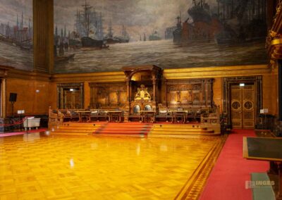 Das Hamburger Rathaus - innen 87 Senatsestrade Großer Festsaal Hamburger Rathaus 0155