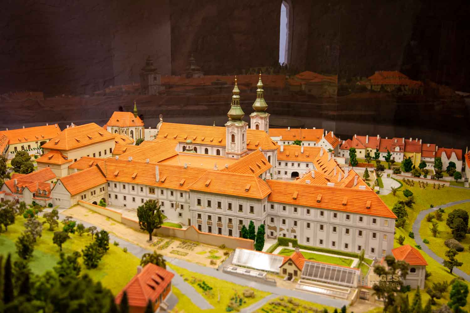 Modell von Kloster Strahov Prag 0402 Modell von Kloster Strahov Prag 0402