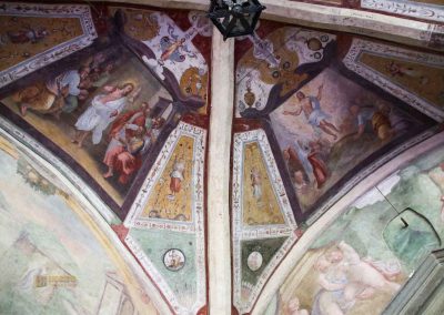 Die Kreuzgänge von Santa Maria Novella in Florenz 48 deckgewoelbe gruener kreuzgang santa maria novella florenz 3560