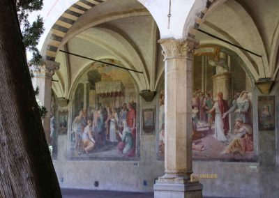 Die Kreuzgänge von Santa Maria Novella in Florenz 34 fresken im gruenen kreuzgang von santa maria novella florenz 3527