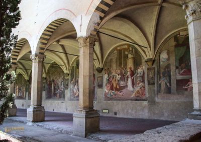 Die Kreuzgänge von Santa Maria Novella in Florenz 35 fresken im gruenen kreuzgang von santa maria novella florenz 3529
