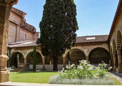 Die Kreuzgänge von Santa Maria Novella in Florenz 25 gruener kreuzgang santa maria novella florenz 3475