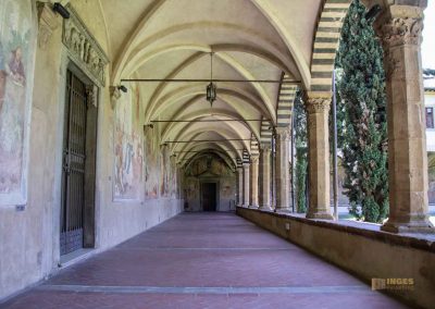 Die Kreuzgänge von Santa Maria Novella in Florenz 29 gruener kreuzgang santa maria novella florenz 3485