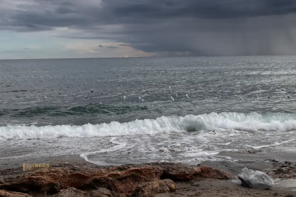 Überwintern bei Mojácar in Andalusien - Woche 1 11 am playa de la marina de la torre mojacar 1085