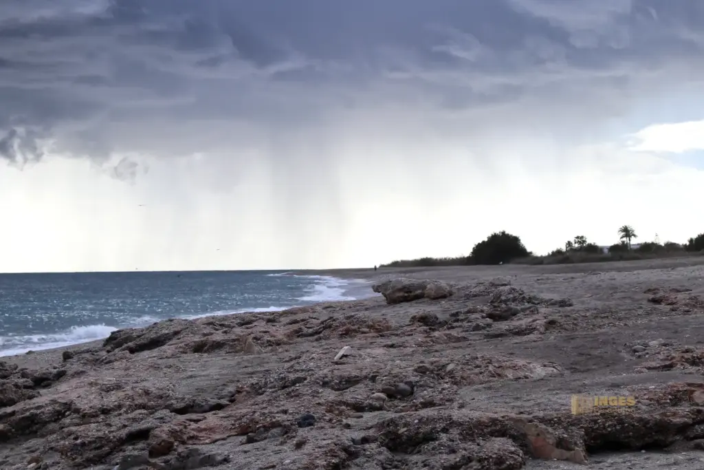 Überwintern bei Mojácar in Andalusien - Woche 1 7 am playa de la marina de la torre mojacar 1118